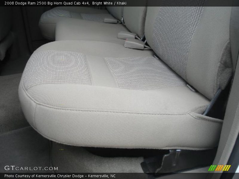 Bright White / Khaki 2008 Dodge Ram 2500 Big Horn Quad Cab 4x4