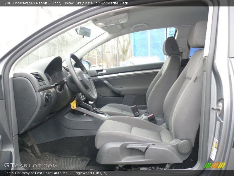  2008 Rabbit 2 Door Anthracite Black Interior