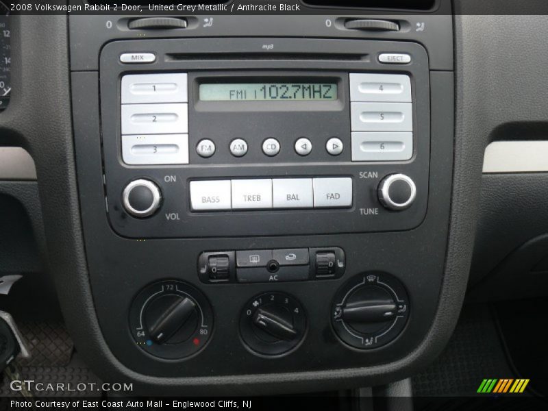 Controls of 2008 Rabbit 2 Door