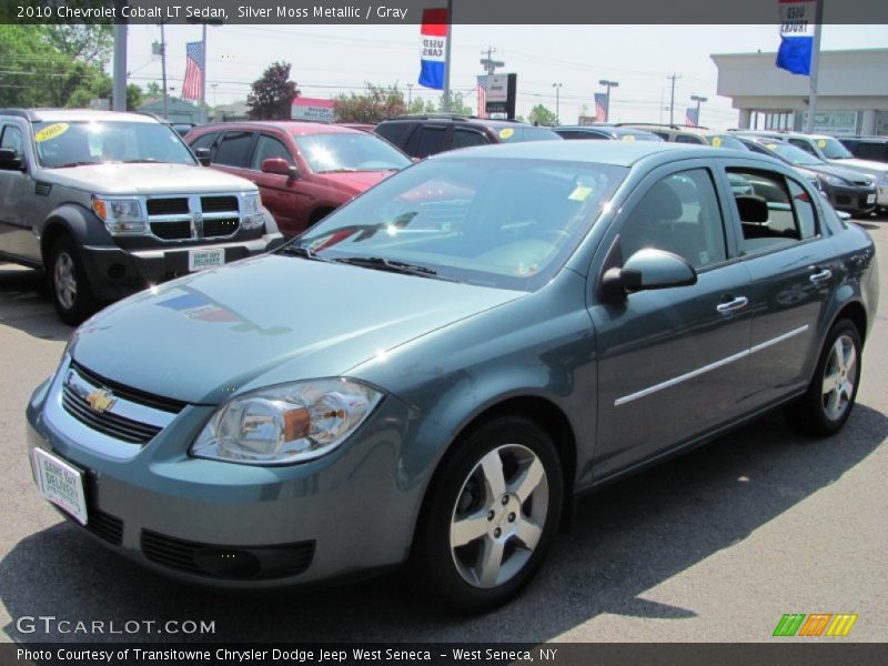 Silver Moss Metallic / Gray 2010 Chevrolet Cobalt LT Sedan