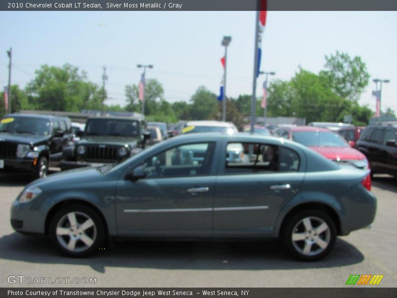 Silver Moss Metallic / Gray 2010 Chevrolet Cobalt LT Sedan
