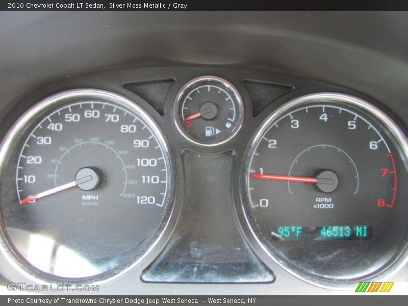 Silver Moss Metallic / Gray 2010 Chevrolet Cobalt LT Sedan