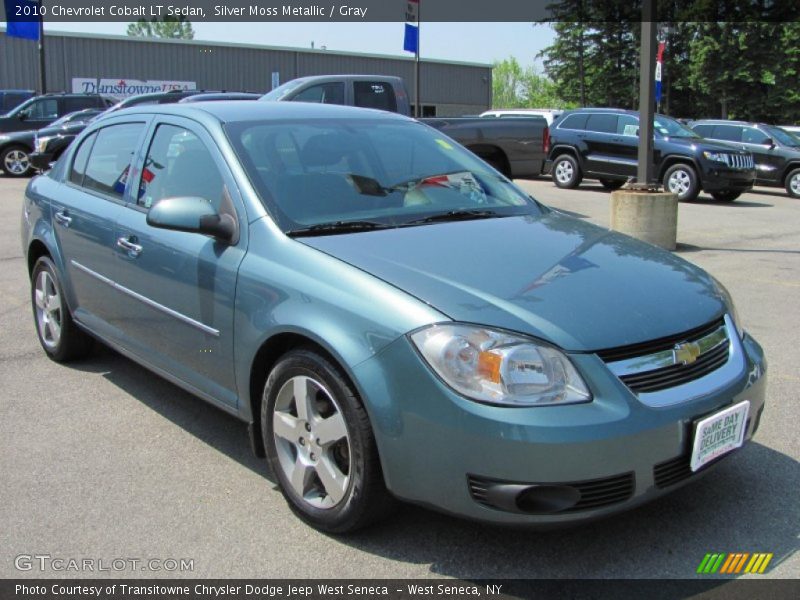 Silver Moss Metallic / Gray 2010 Chevrolet Cobalt LT Sedan