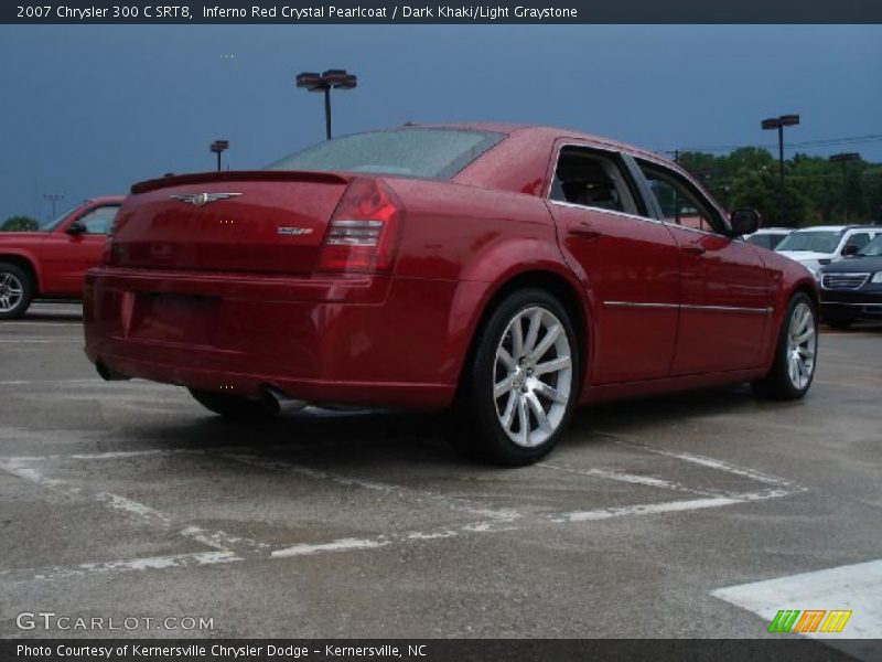 Inferno Red Crystal Pearlcoat / Dark Khaki/Light Graystone 2007 Chrysler 300 C SRT8