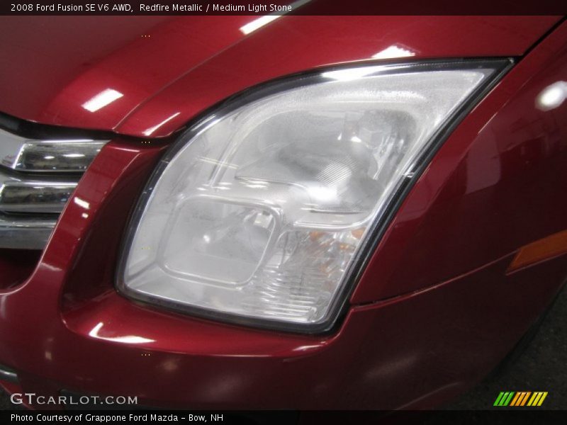 Redfire Metallic / Medium Light Stone 2008 Ford Fusion SE V6 AWD