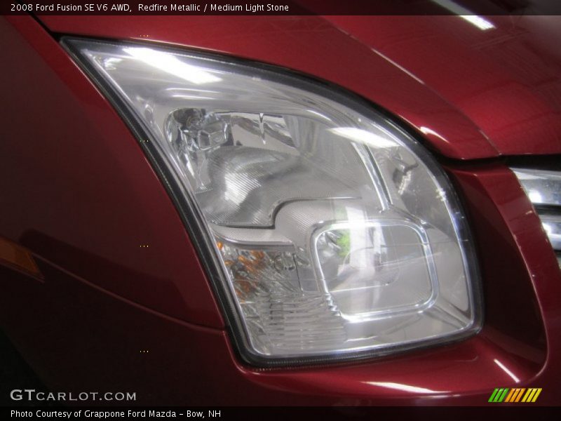 Redfire Metallic / Medium Light Stone 2008 Ford Fusion SE V6 AWD