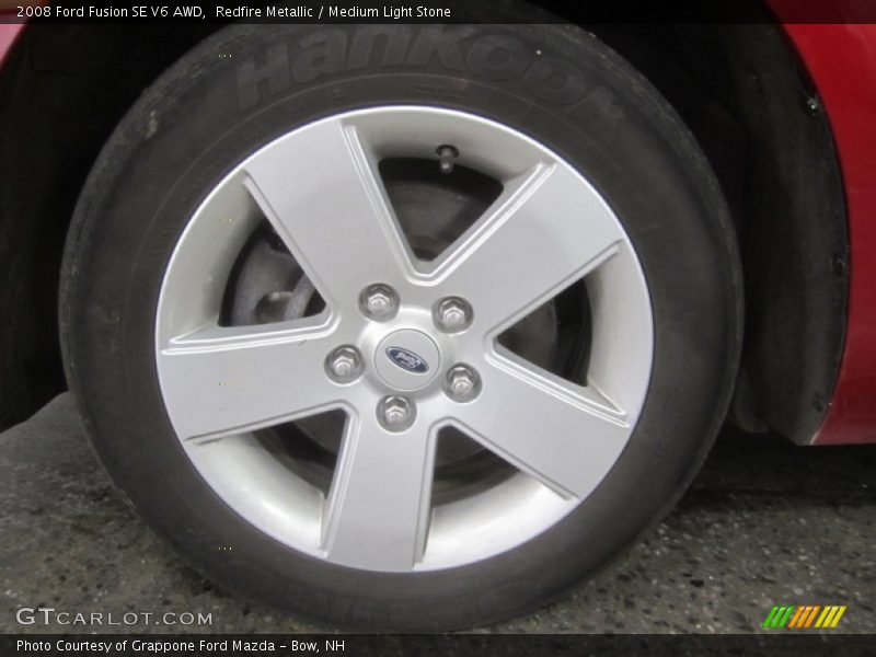 Redfire Metallic / Medium Light Stone 2008 Ford Fusion SE V6 AWD
