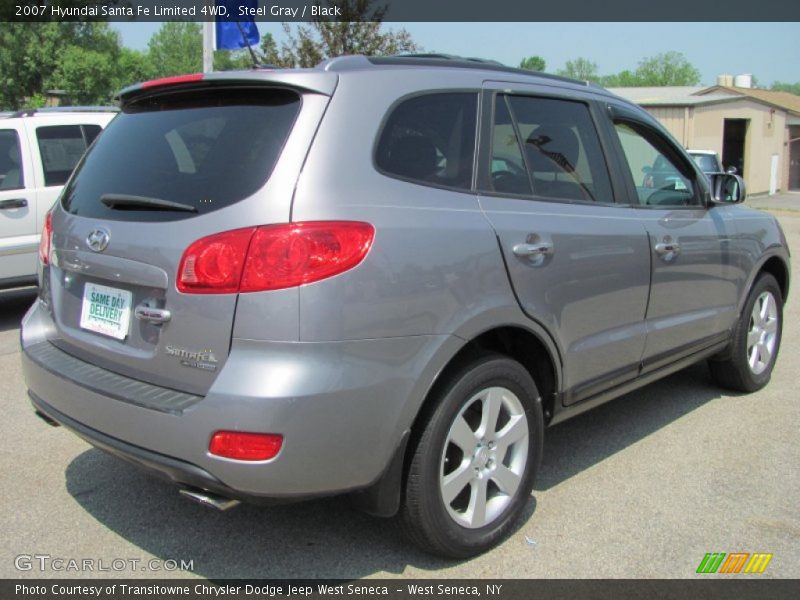 Steel Gray / Black 2007 Hyundai Santa Fe Limited 4WD