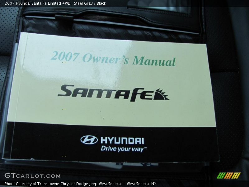 Steel Gray / Black 2007 Hyundai Santa Fe Limited 4WD