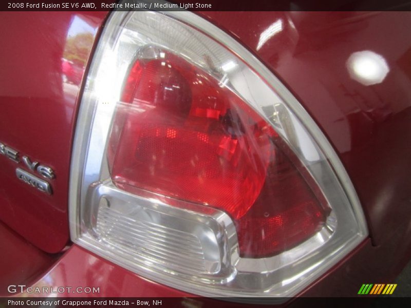 Redfire Metallic / Medium Light Stone 2008 Ford Fusion SE V6 AWD