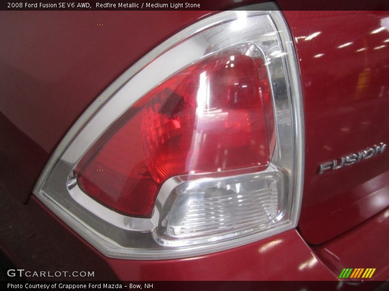 Redfire Metallic / Medium Light Stone 2008 Ford Fusion SE V6 AWD