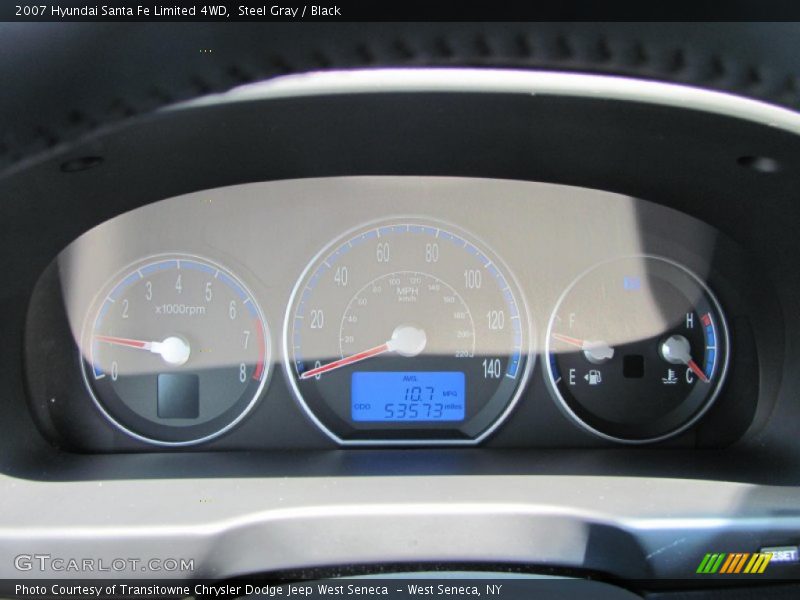 Steel Gray / Black 2007 Hyundai Santa Fe Limited 4WD