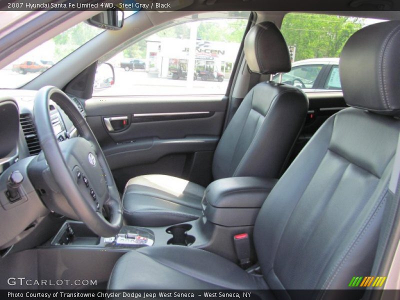 Steel Gray / Black 2007 Hyundai Santa Fe Limited 4WD