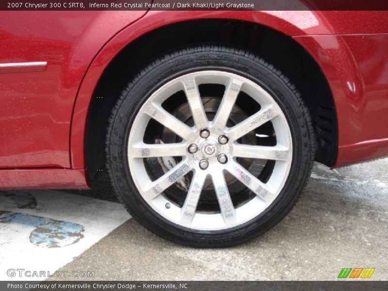 Inferno Red Crystal Pearlcoat / Dark Khaki/Light Graystone 2007 Chrysler 300 C SRT8