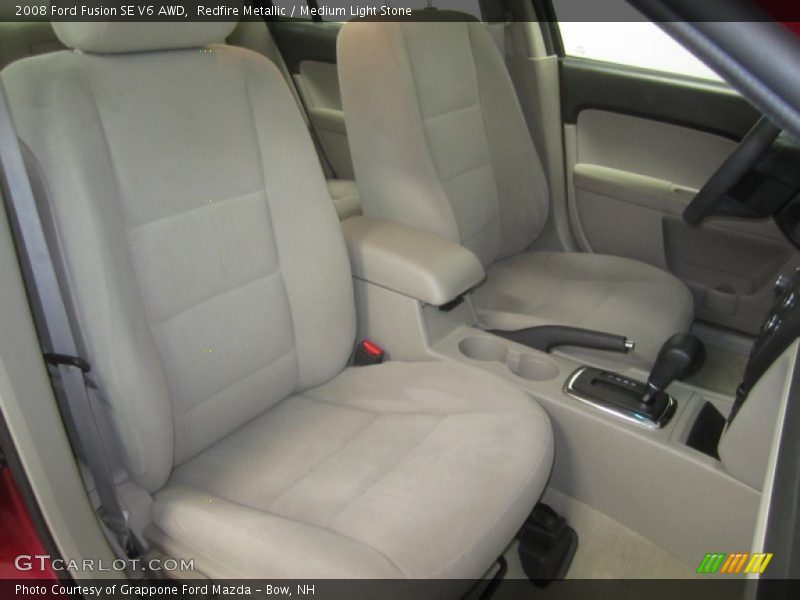 Redfire Metallic / Medium Light Stone 2008 Ford Fusion SE V6 AWD