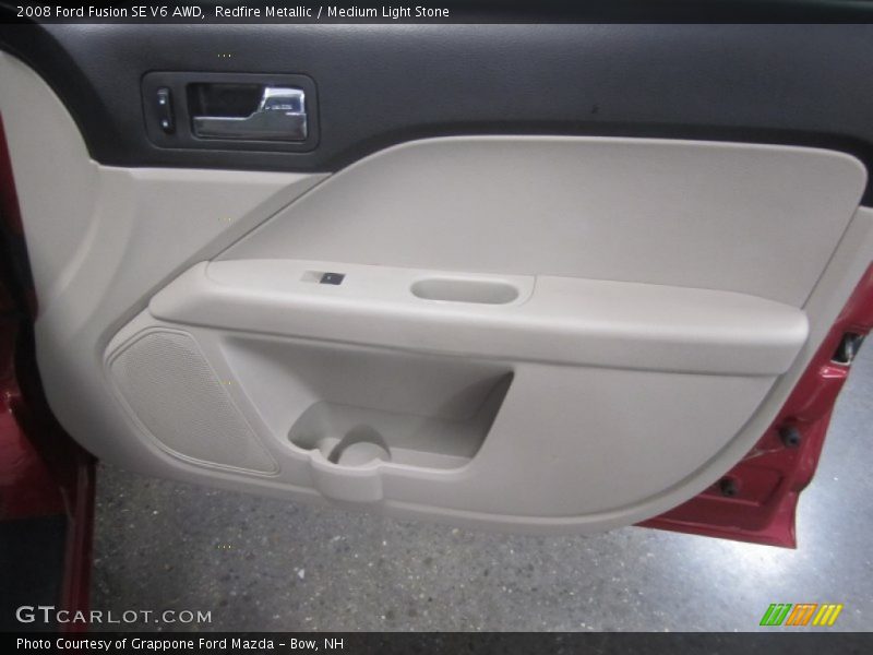 Redfire Metallic / Medium Light Stone 2008 Ford Fusion SE V6 AWD