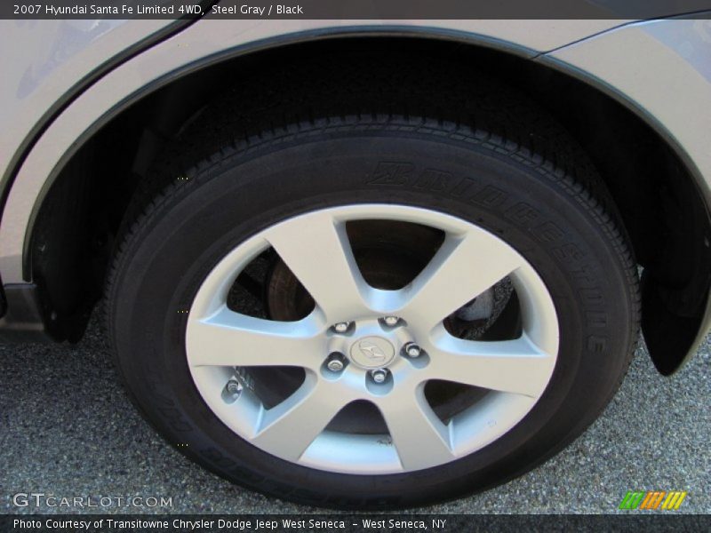 Steel Gray / Black 2007 Hyundai Santa Fe Limited 4WD