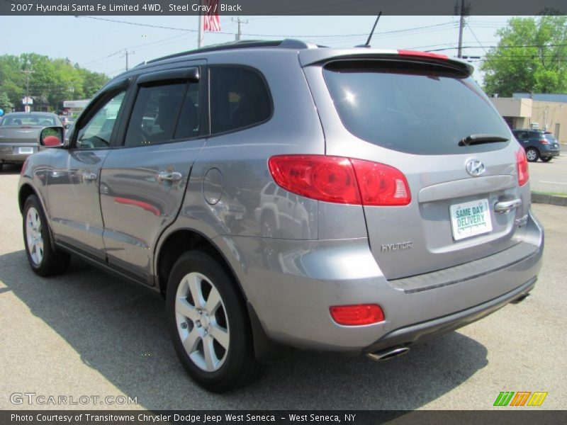 Steel Gray / Black 2007 Hyundai Santa Fe Limited 4WD