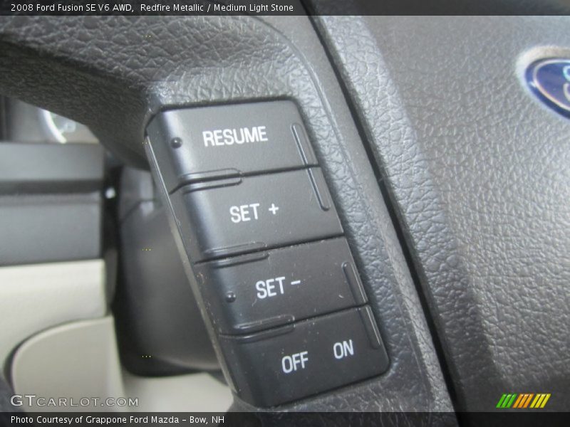 Redfire Metallic / Medium Light Stone 2008 Ford Fusion SE V6 AWD