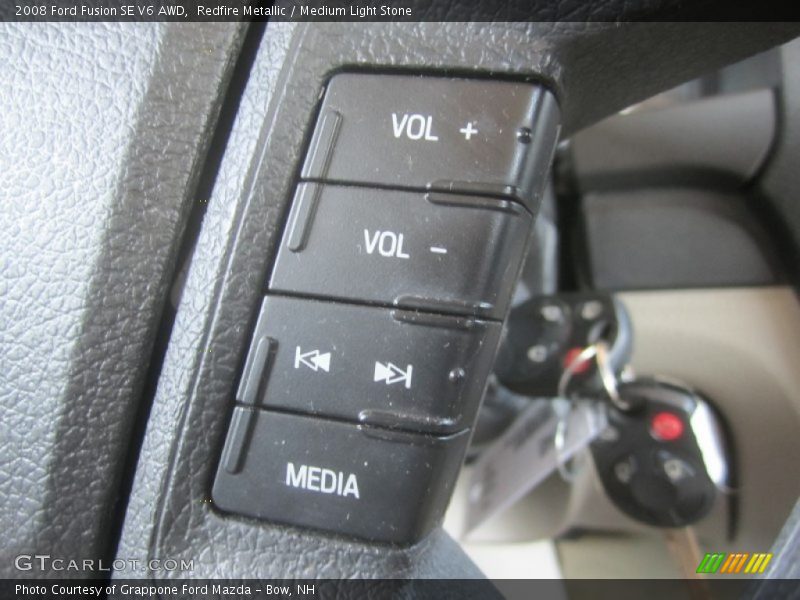 Redfire Metallic / Medium Light Stone 2008 Ford Fusion SE V6 AWD