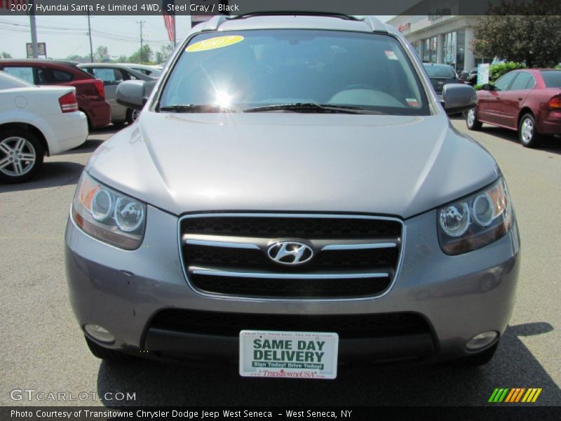 Steel Gray / Black 2007 Hyundai Santa Fe Limited 4WD