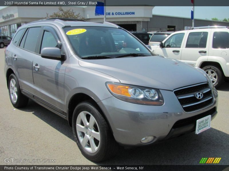Steel Gray / Black 2007 Hyundai Santa Fe Limited 4WD