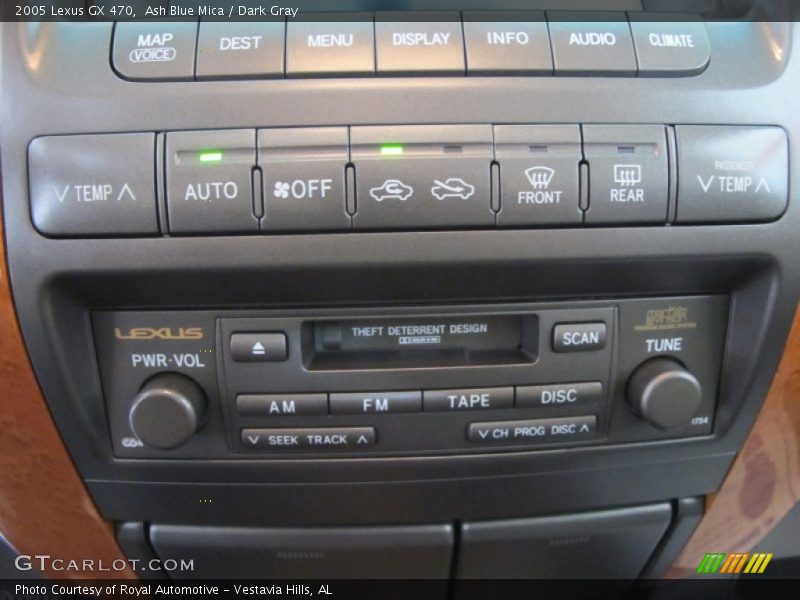 Ash Blue Mica / Dark Gray 2005 Lexus GX 470