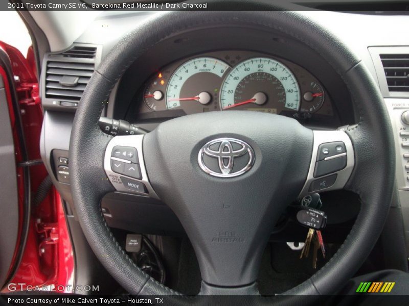 Barcelona Red Metallic / Dark Charcoal 2011 Toyota Camry SE V6