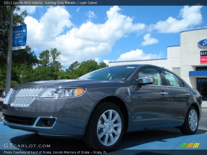 Sterling Grey Metallic / Light Camel 2011 Lincoln MKZ Hybrid