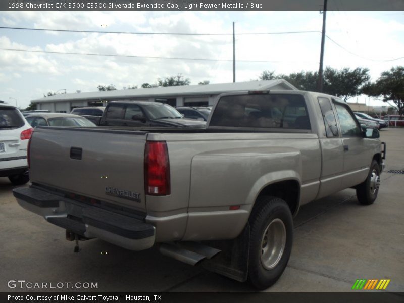 Light Pewter Metallic / Blue 1998 Chevrolet C/K 3500 C3500 Silverado Extended Cab