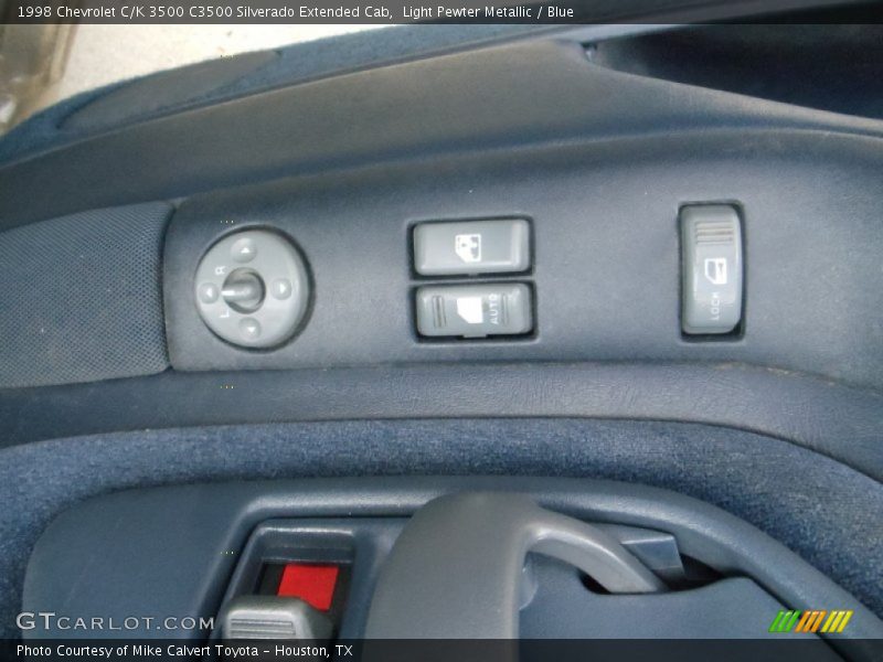 Light Pewter Metallic / Blue 1998 Chevrolet C/K 3500 C3500 Silverado Extended Cab