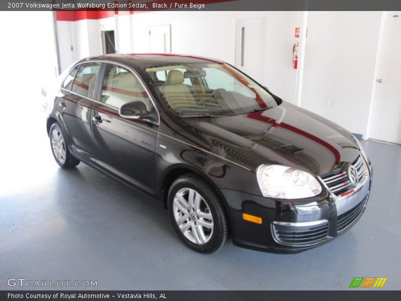 Black / Pure Beige 2007 Volkswagen Jetta Wolfsburg Edition Sedan