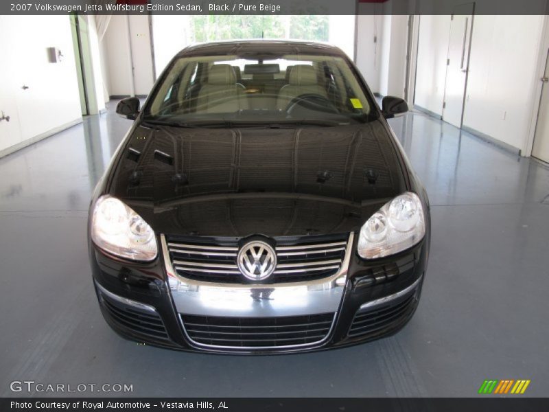 Black / Pure Beige 2007 Volkswagen Jetta Wolfsburg Edition Sedan