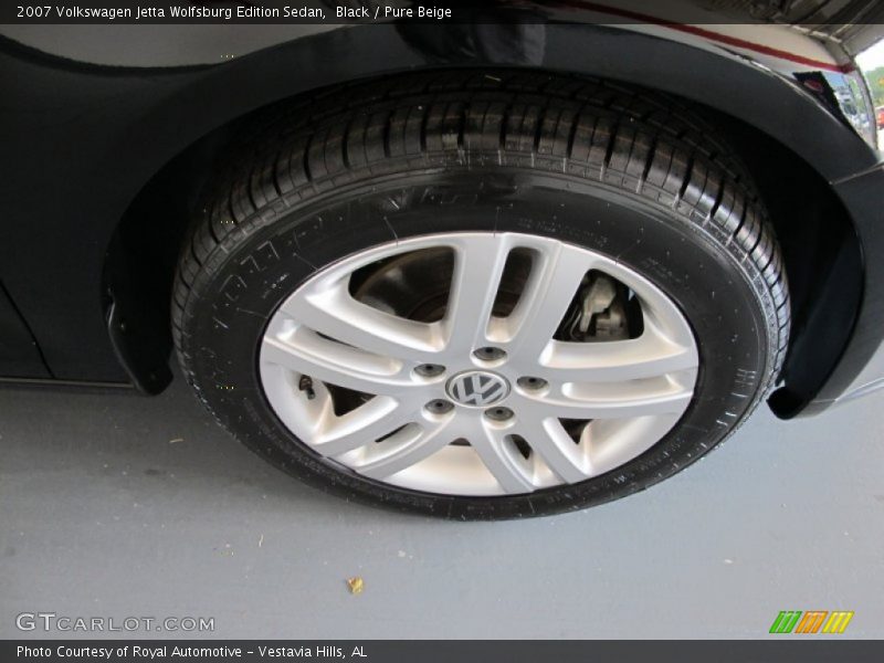 Black / Pure Beige 2007 Volkswagen Jetta Wolfsburg Edition Sedan