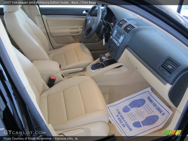 Black / Pure Beige 2007 Volkswagen Jetta Wolfsburg Edition Sedan