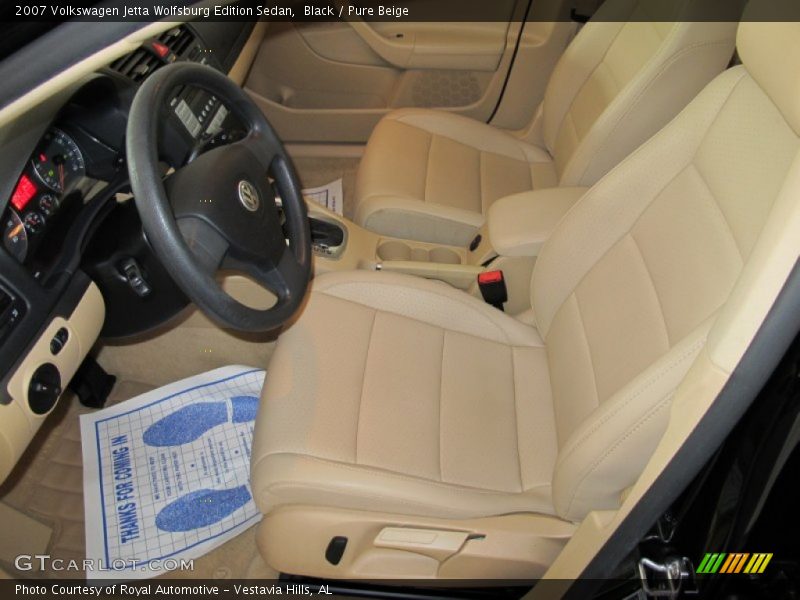 Black / Pure Beige 2007 Volkswagen Jetta Wolfsburg Edition Sedan