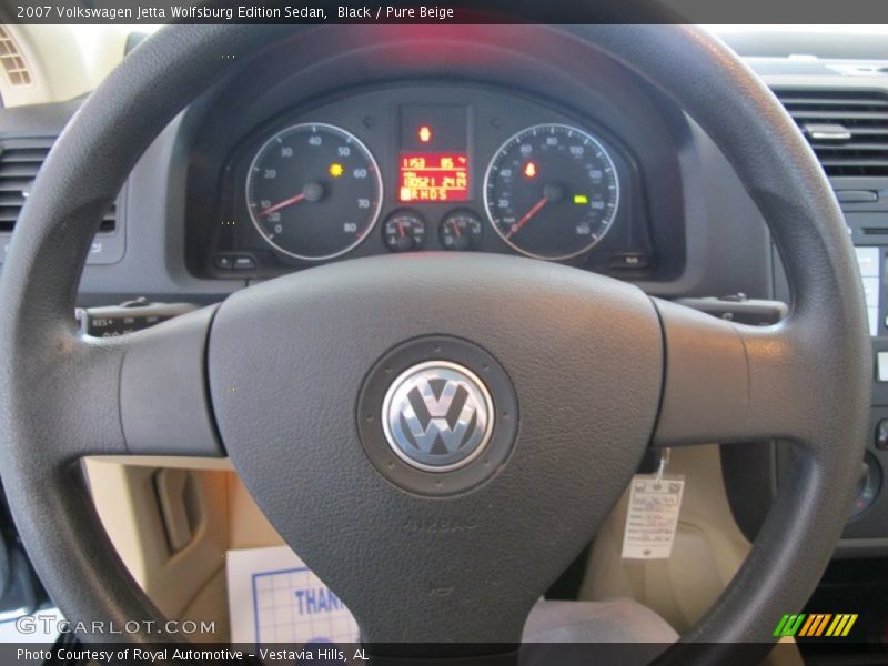 Black / Pure Beige 2007 Volkswagen Jetta Wolfsburg Edition Sedan