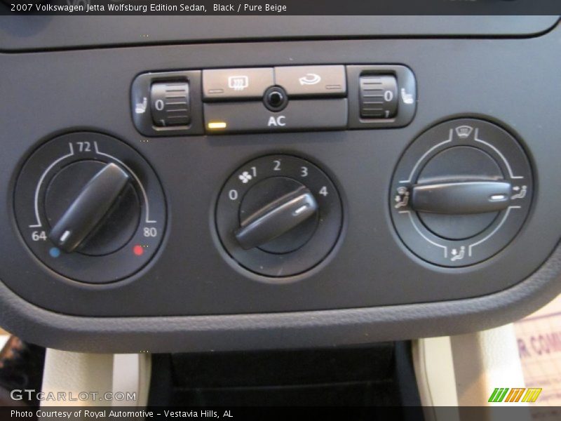 Black / Pure Beige 2007 Volkswagen Jetta Wolfsburg Edition Sedan