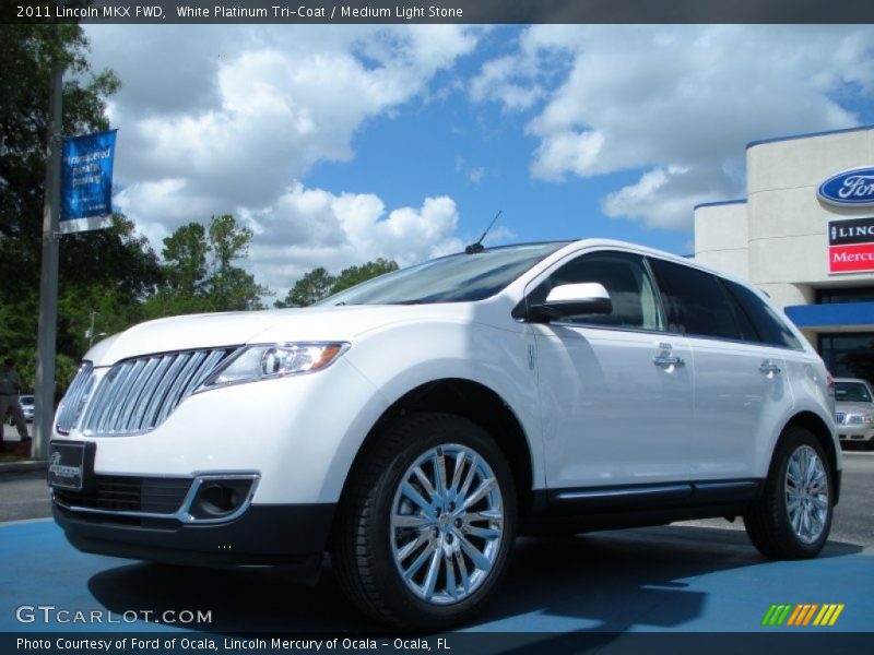 White Platinum Tri-Coat / Medium Light Stone 2011 Lincoln MKX FWD