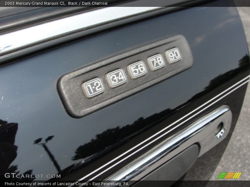 Black / Dark Charcoal 2003 Mercury Grand Marquis GS