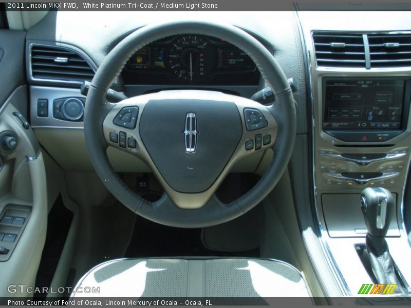 White Platinum Tri-Coat / Medium Light Stone 2011 Lincoln MKX FWD