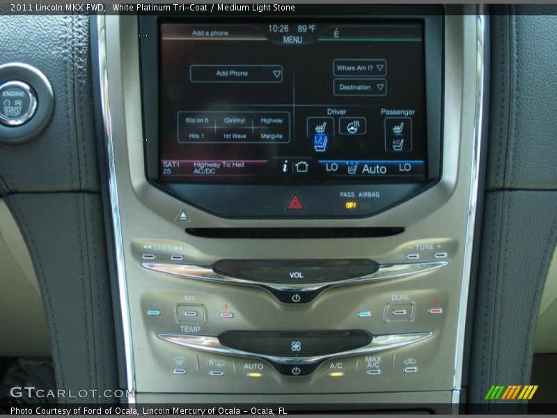 White Platinum Tri-Coat / Medium Light Stone 2011 Lincoln MKX FWD