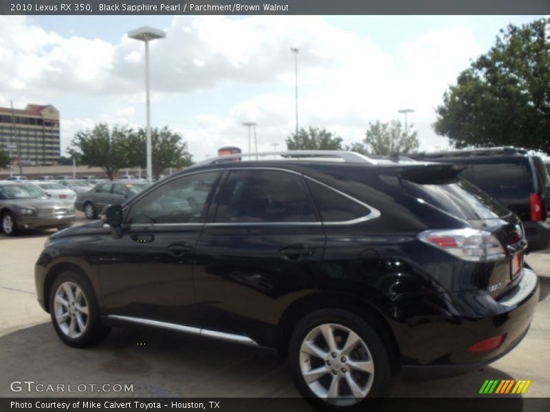 Black Sapphire Pearl / Parchment/Brown Walnut 2010 Lexus RX 350