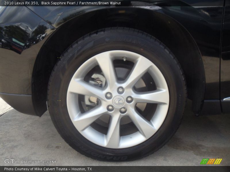 Black Sapphire Pearl / Parchment/Brown Walnut 2010 Lexus RX 350