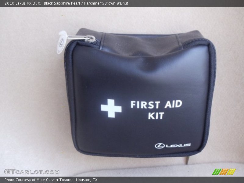 Black Sapphire Pearl / Parchment/Brown Walnut 2010 Lexus RX 350