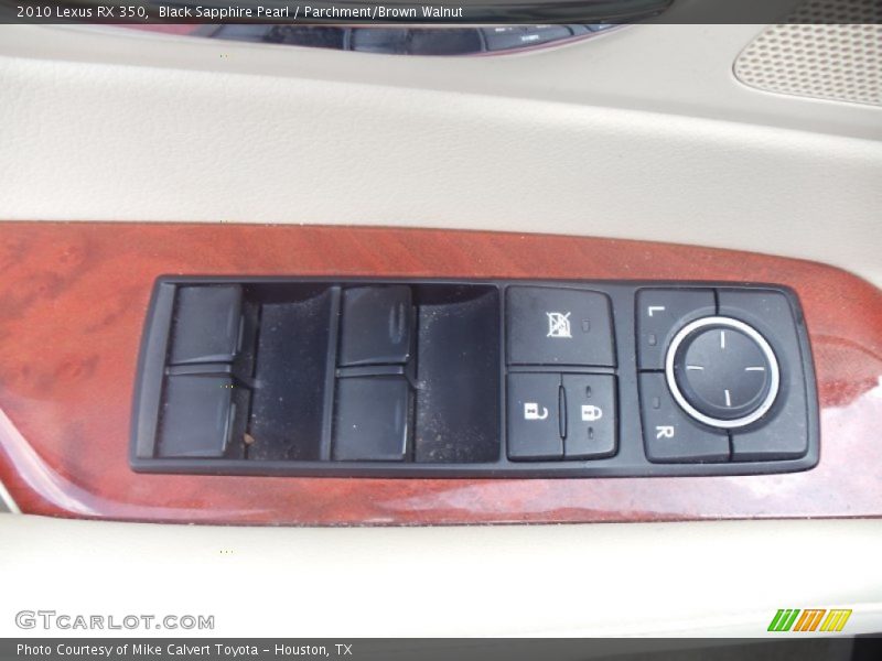 Black Sapphire Pearl / Parchment/Brown Walnut 2010 Lexus RX 350