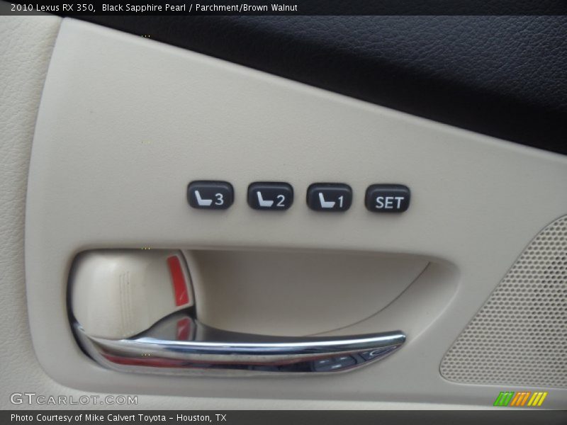 Black Sapphire Pearl / Parchment/Brown Walnut 2010 Lexus RX 350