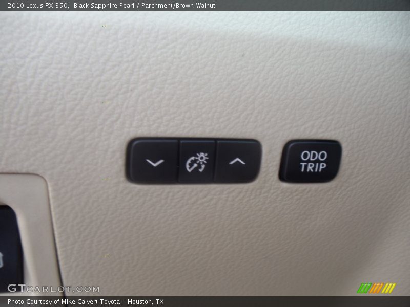 Black Sapphire Pearl / Parchment/Brown Walnut 2010 Lexus RX 350