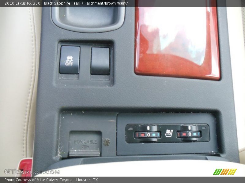 Black Sapphire Pearl / Parchment/Brown Walnut 2010 Lexus RX 350