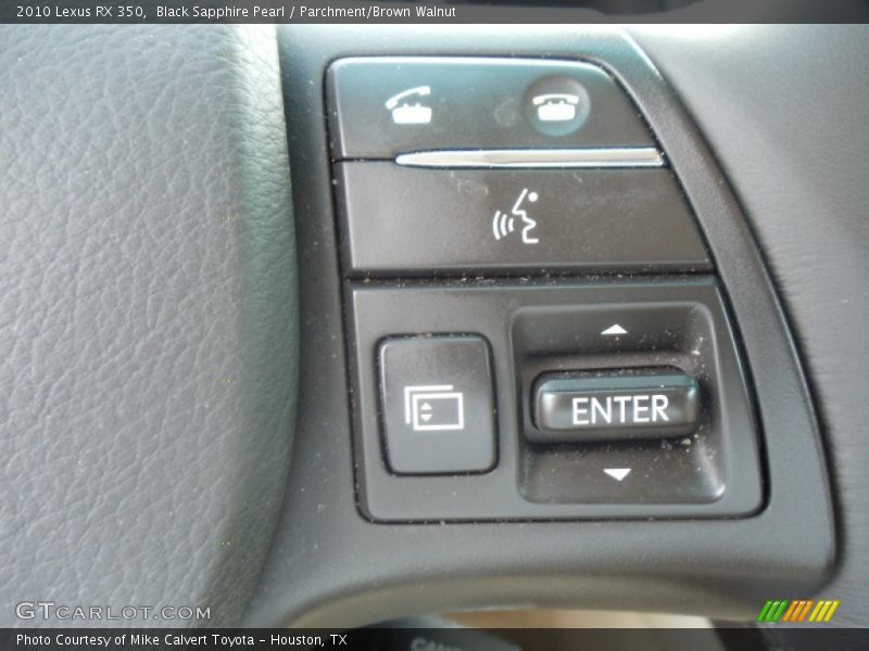Black Sapphire Pearl / Parchment/Brown Walnut 2010 Lexus RX 350